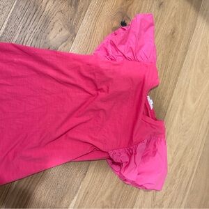 THML Pink Puff Sleeve Top